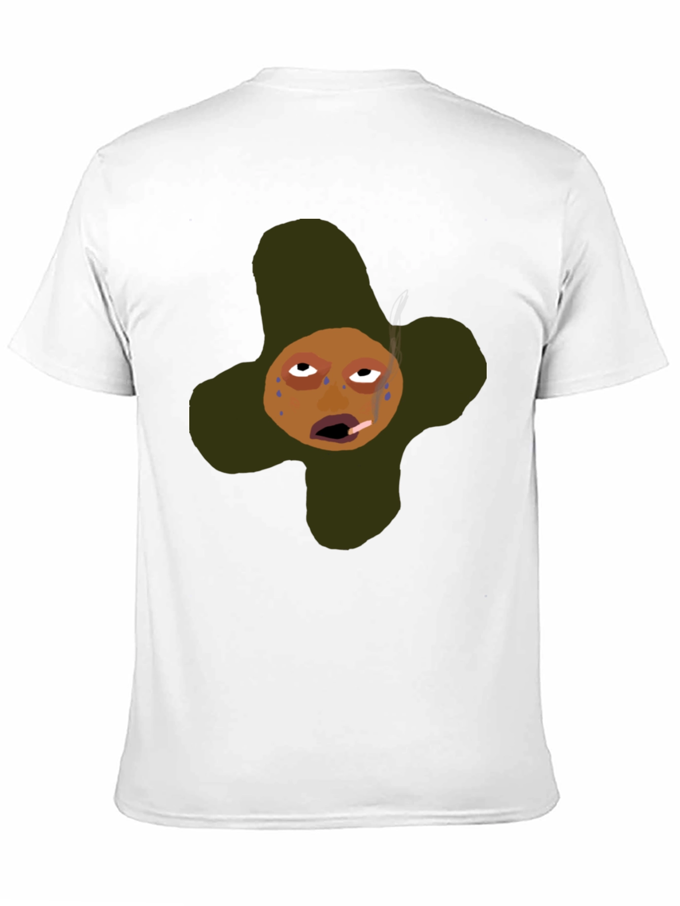 Funny Cartoon Graphic T-Shirt - Black
