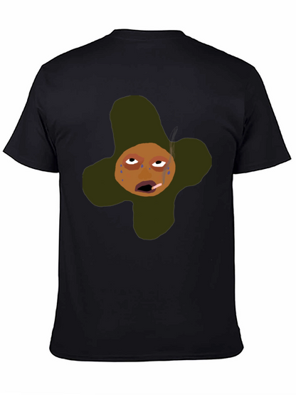 Funny Cartoon Graphic T-Shirt - Black