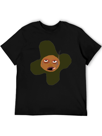 Funny Cartoon Graphic T-Shirt - Black