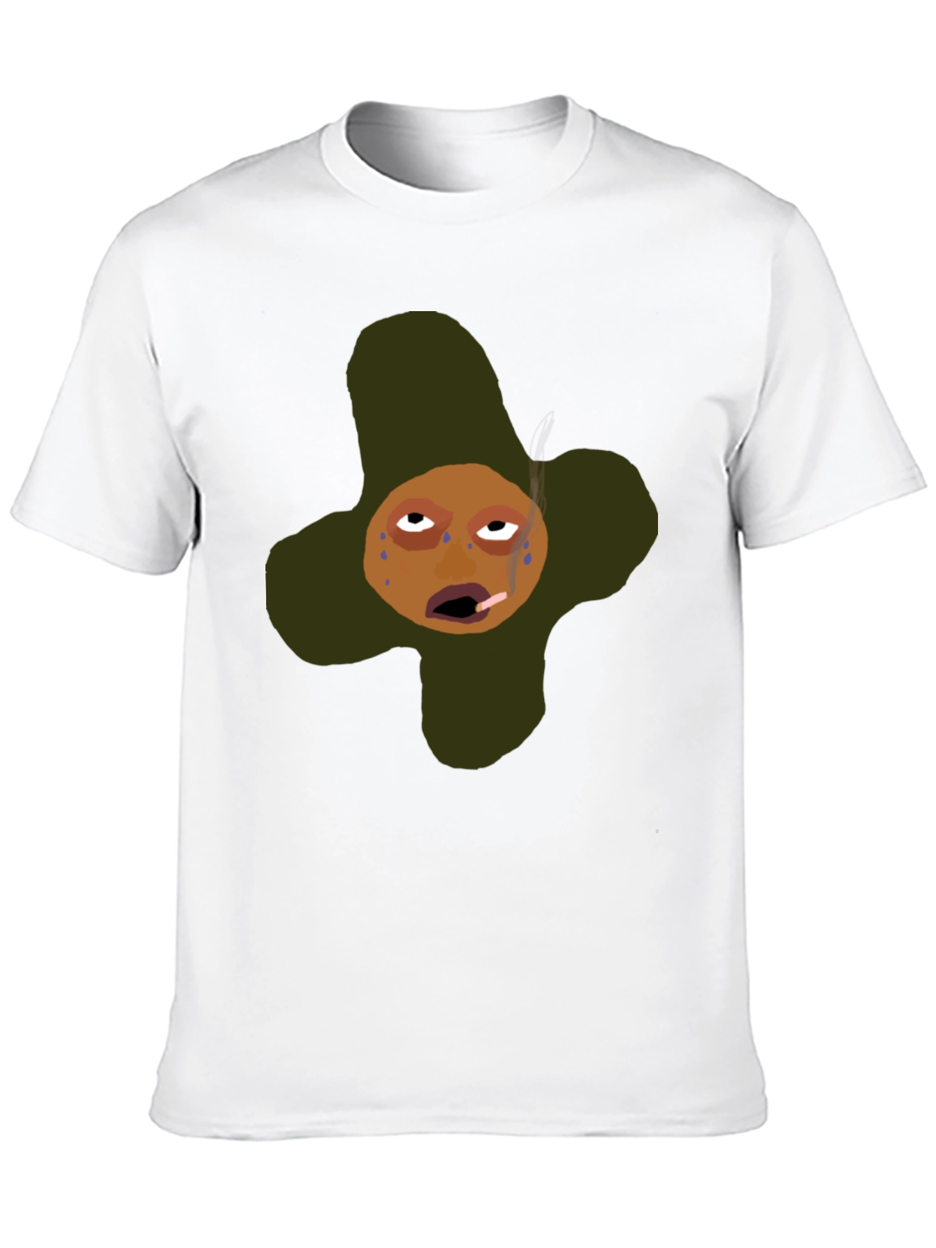 Funny Cartoon Graphic T-Shirt - Black
