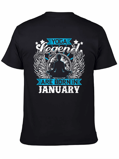 Yoga Legends Born in January T-Shirt