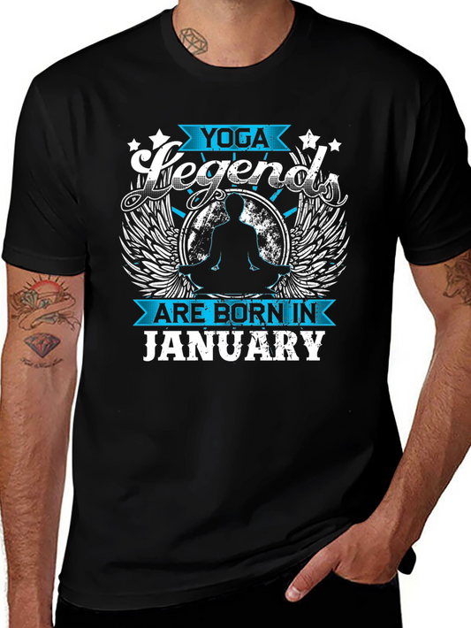 Yoga Legends Born in January T-Shirt