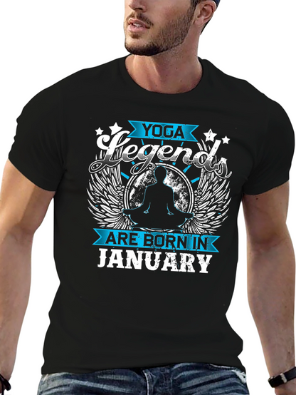 Yoga Legends Born in January T-Shirt
