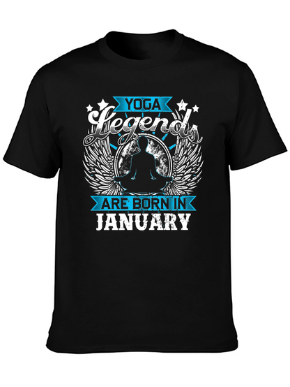 Yoga Legends Born in January T-Shirt
