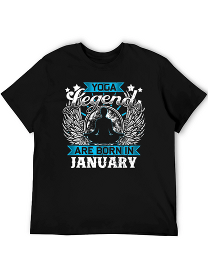 Yoga Legends Born in January T-Shirt