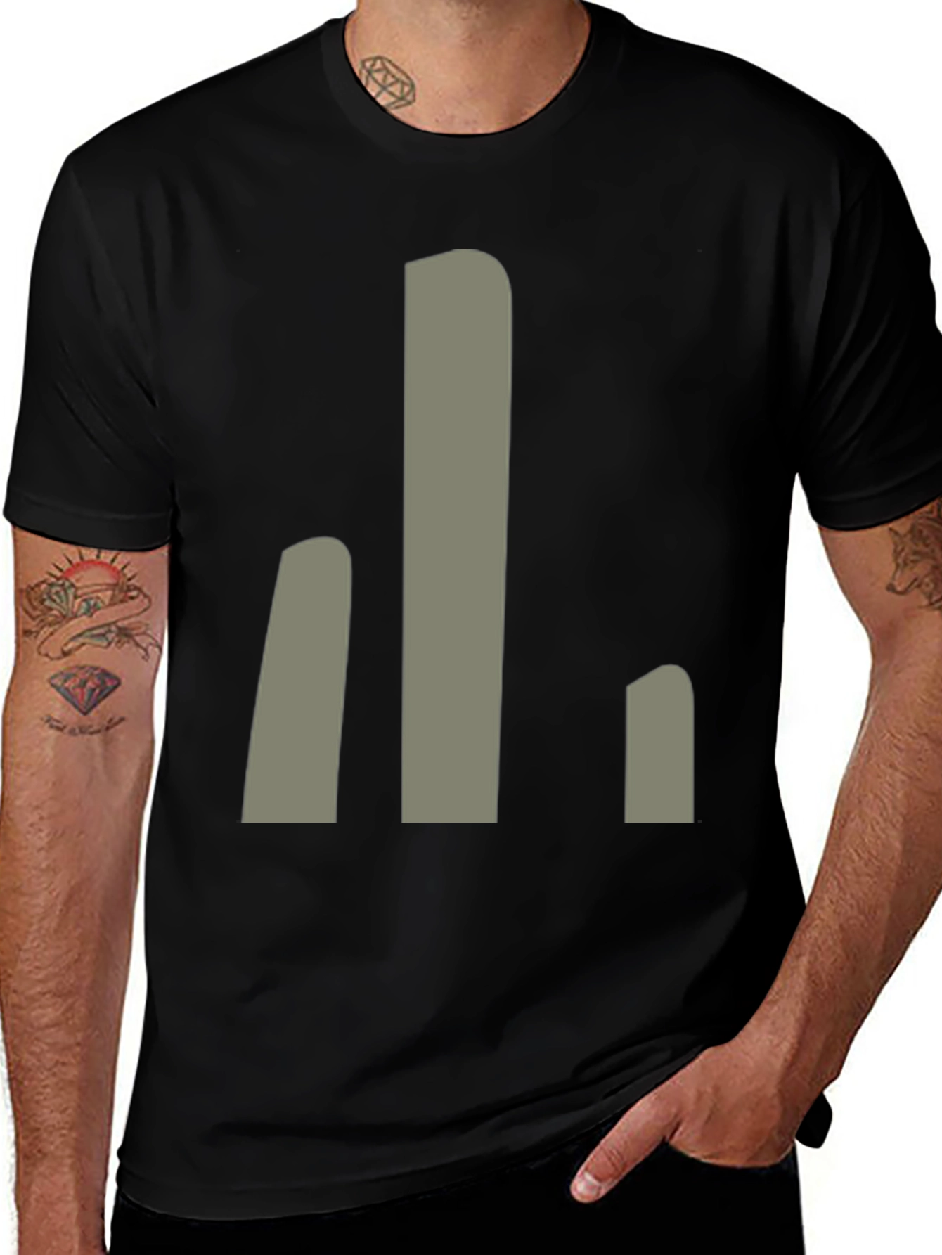Modern Minimalist Graphic Print T-Shirt