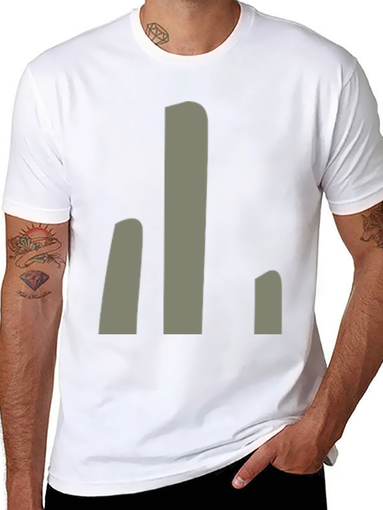 Modern Minimalist Graphic Print T-Shirt
