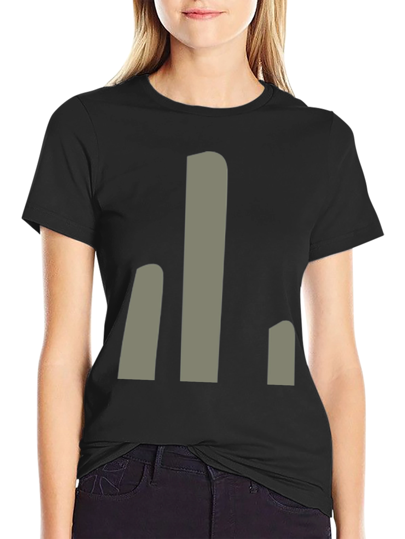 Modern Minimalist Graphic Print T-Shirt