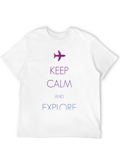 Keep Calm & Explore Graphic T-Shirt