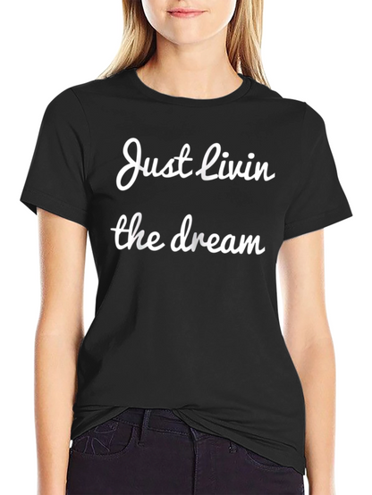 Just Livin the Dream Black Graphic Tee