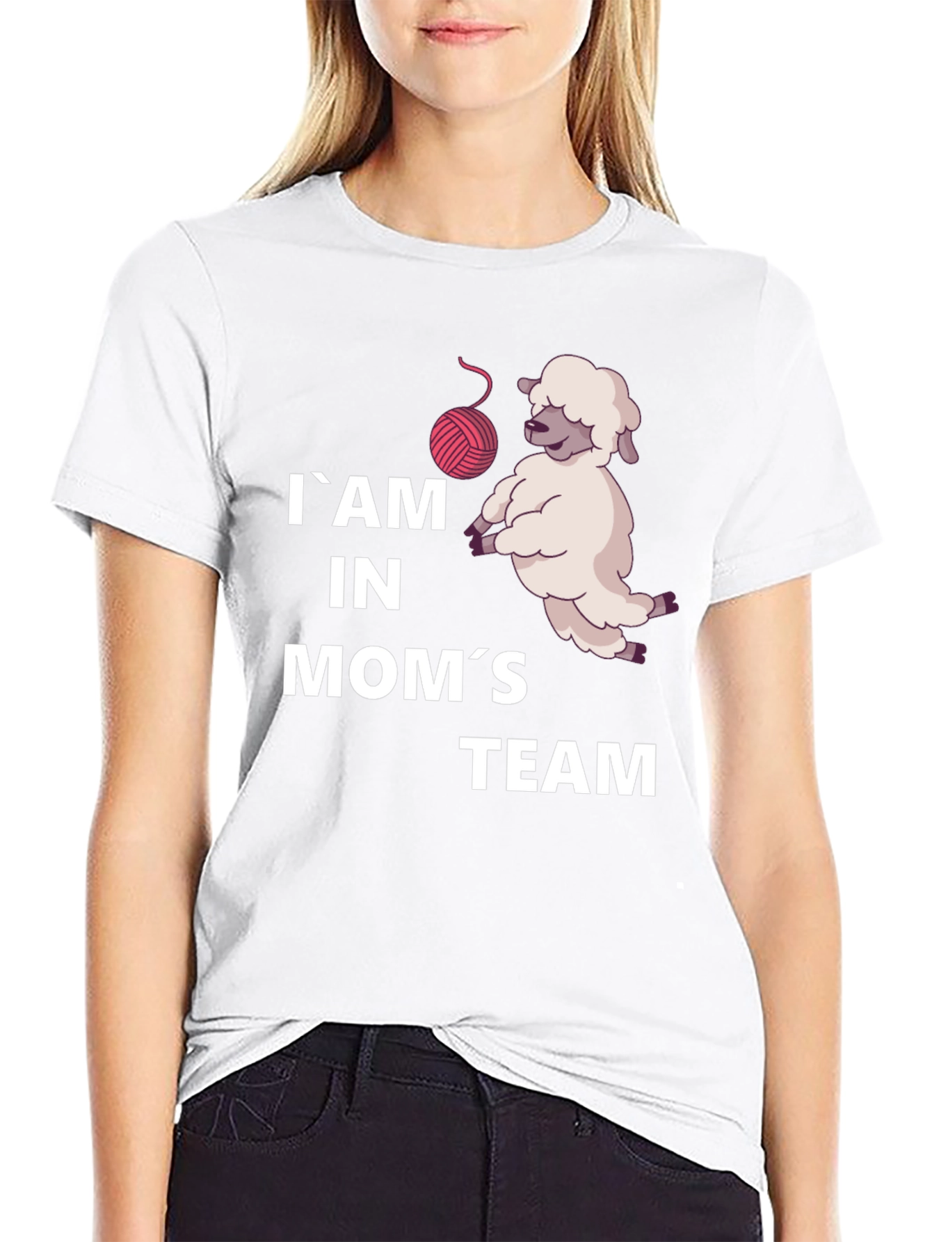 Im in Moms Team Sheep T-Shirt