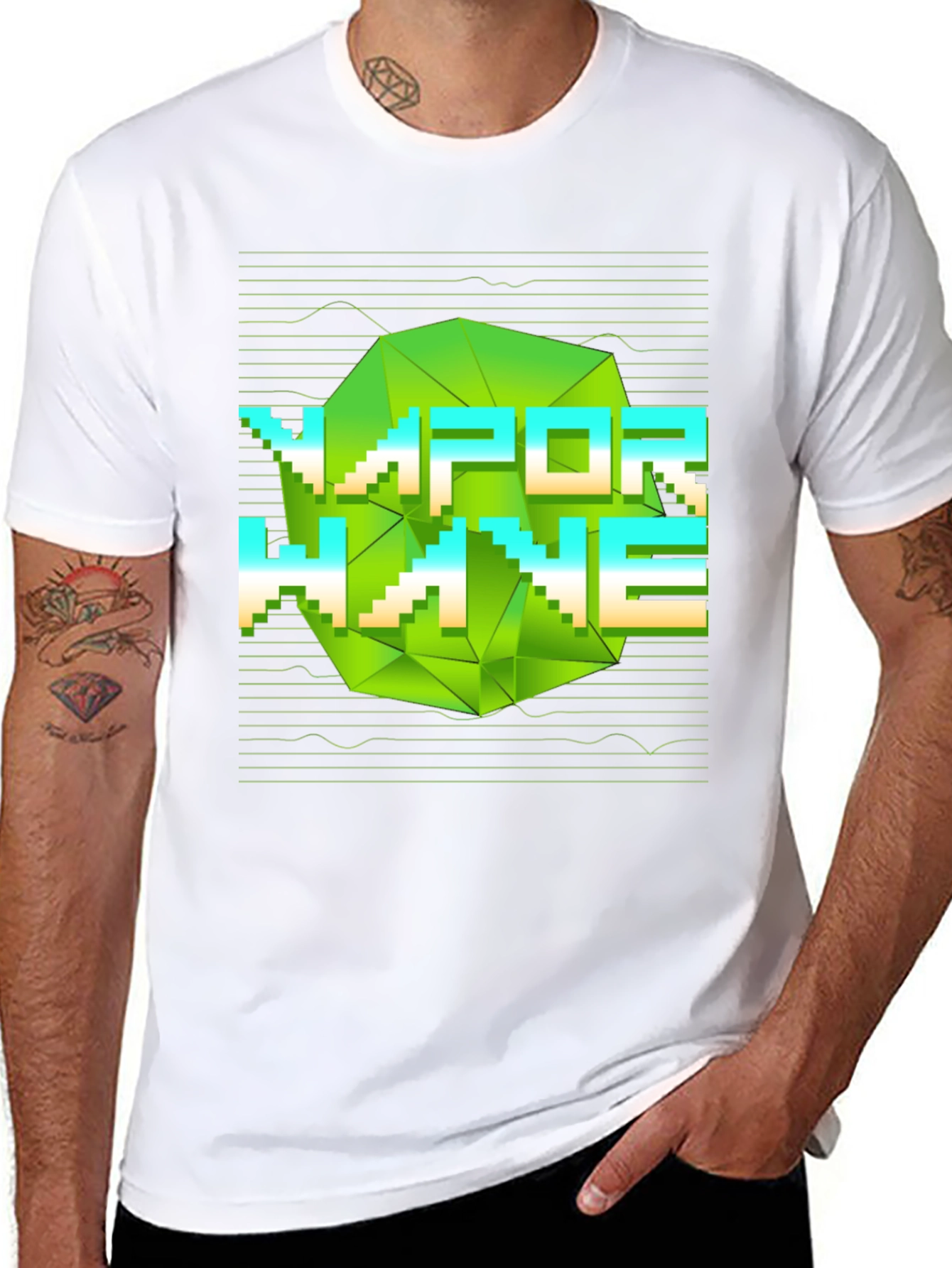 Vaporwave Graphic Print Tee - Modern Aesthetic