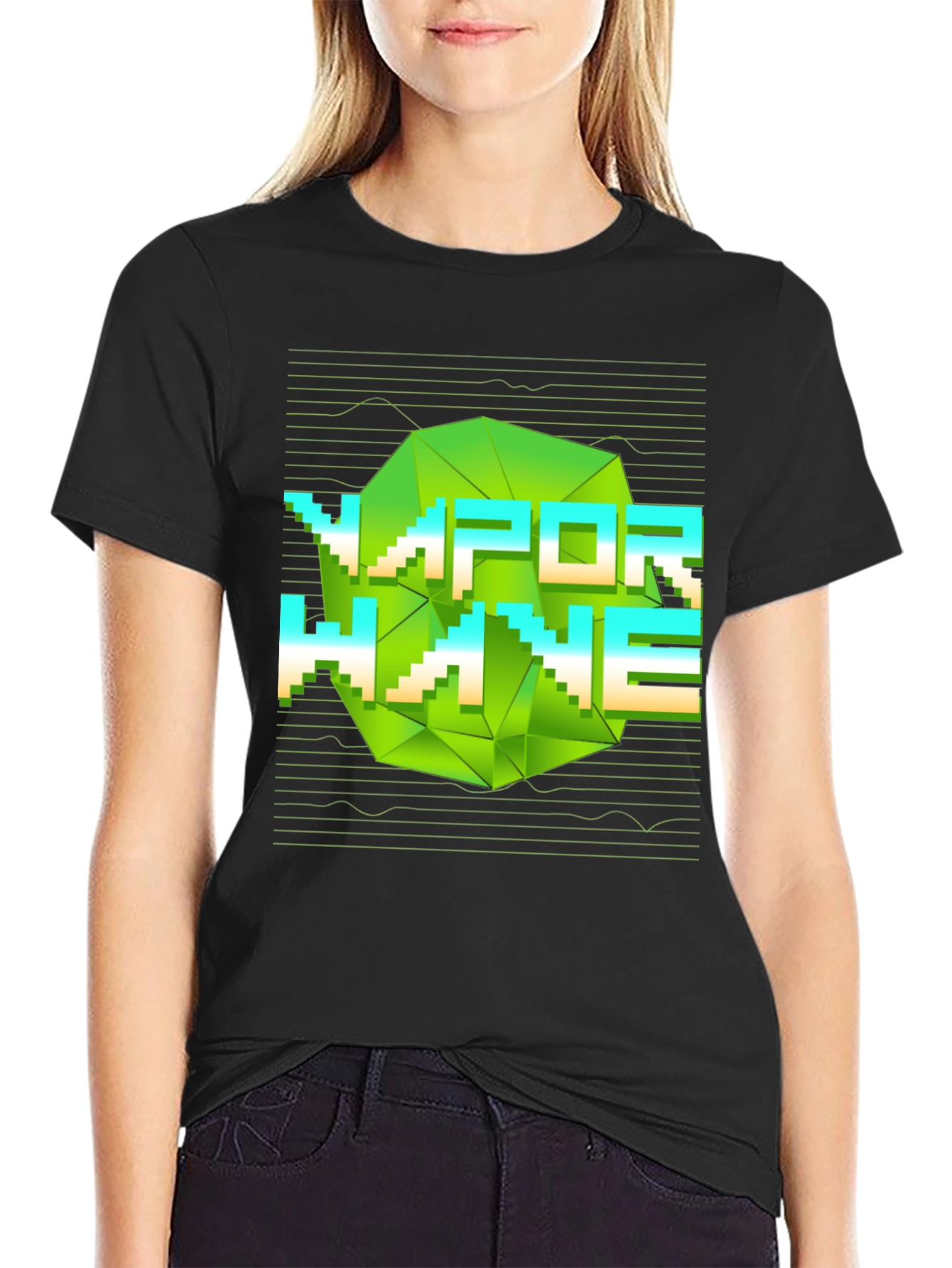 Vaporwave Graphic Print Tee - Modern Aesthetic