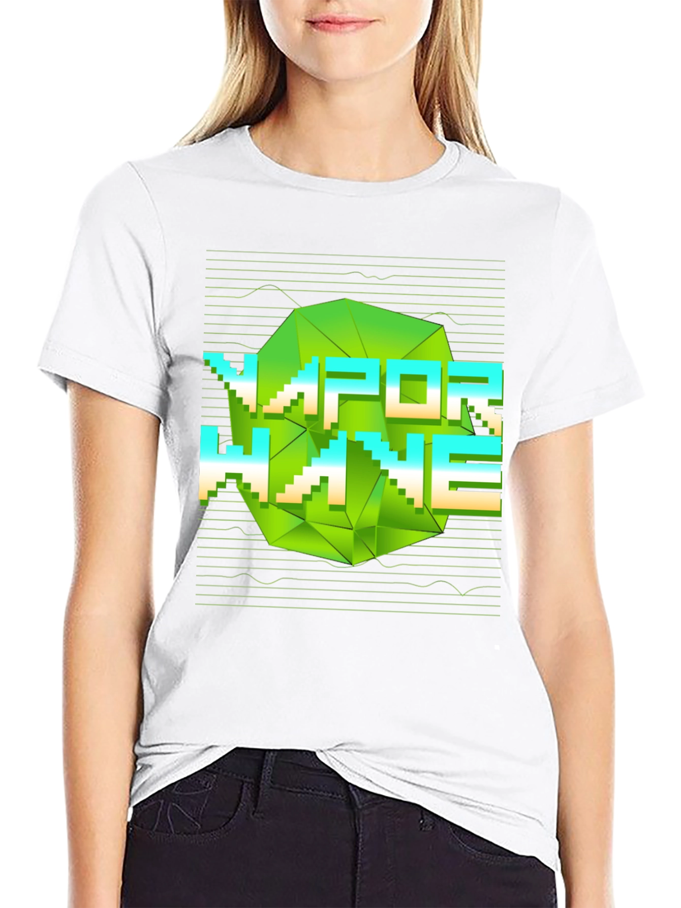 Vaporwave Graphic Print Tee - Modern Aesthetic