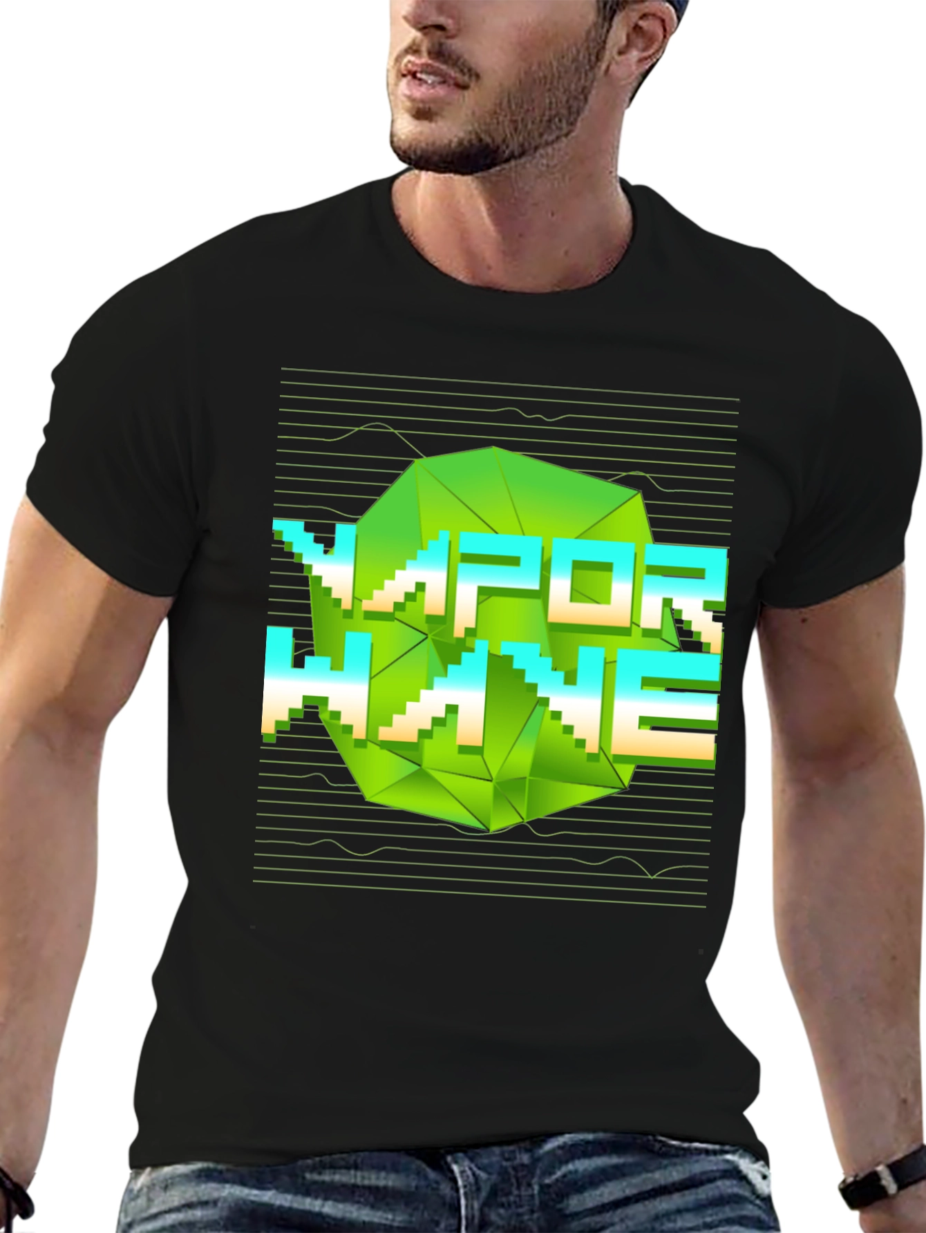 Vaporwave Graphic Print Tee - Modern Aesthetic