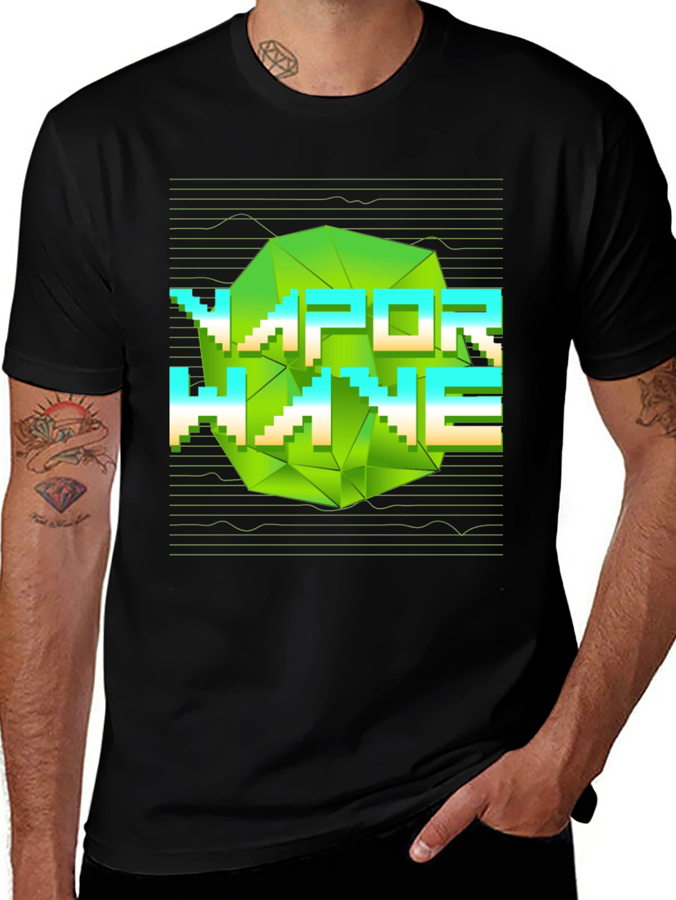 Vaporwave Graphic Print Tee - Modern Aesthetic