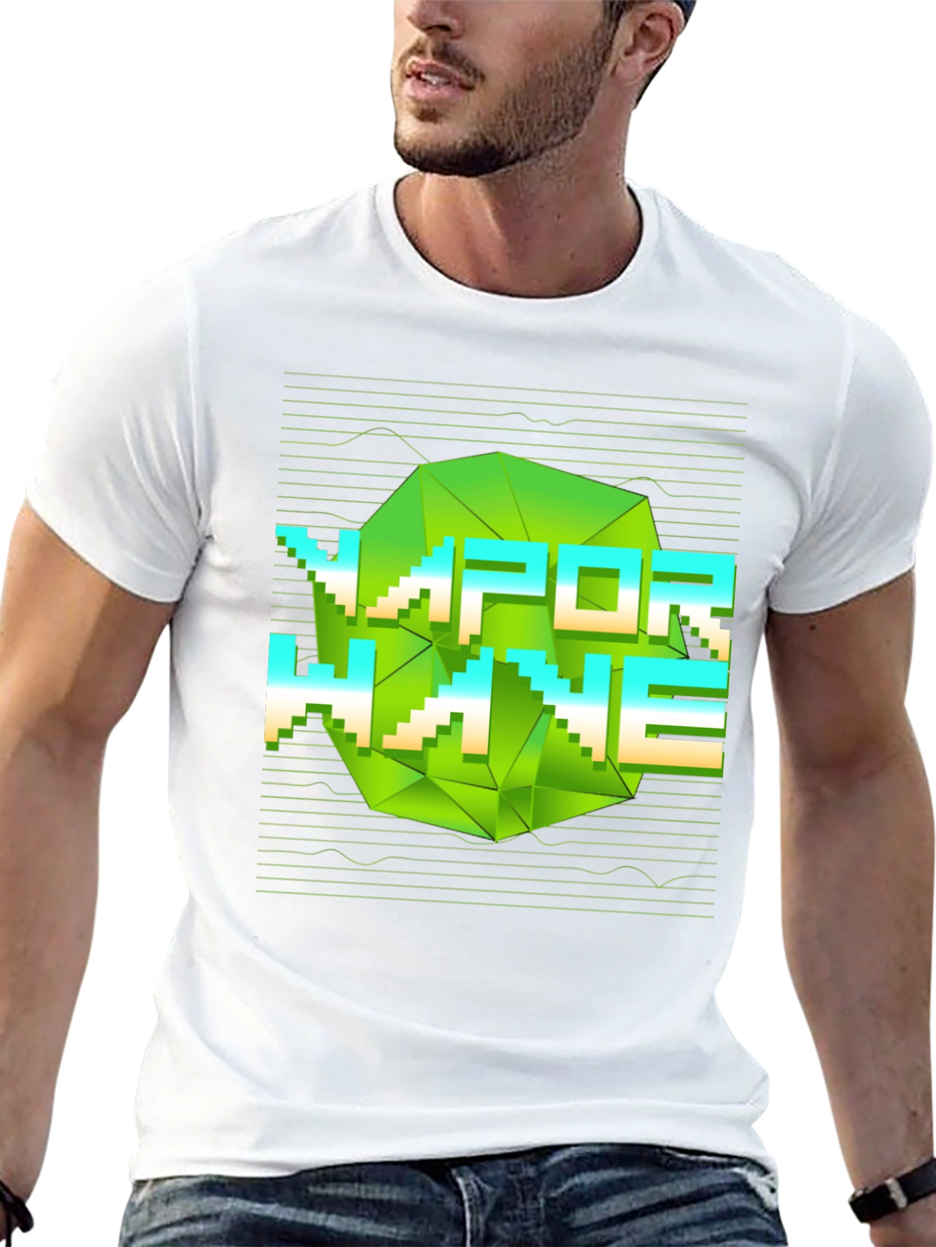 Vaporwave Graphic Print Tee - Modern Aesthetic