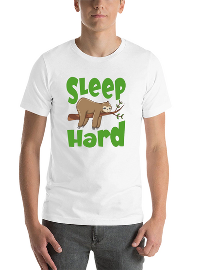 Sleep Hard Sloth Graphic T-Shirt