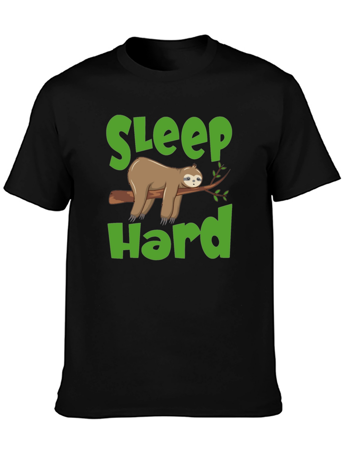 Sleep Hard Sloth Graphic T-Shirt