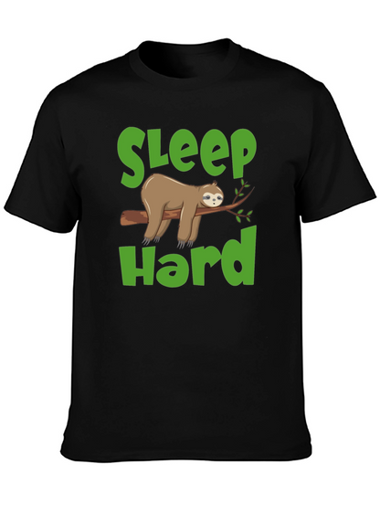 Sleep Hard Sloth Graphic T-Shirt