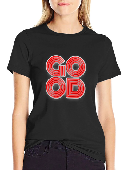 Stylish GOOD Graphic Print T-Shirt - Trendy & Cool