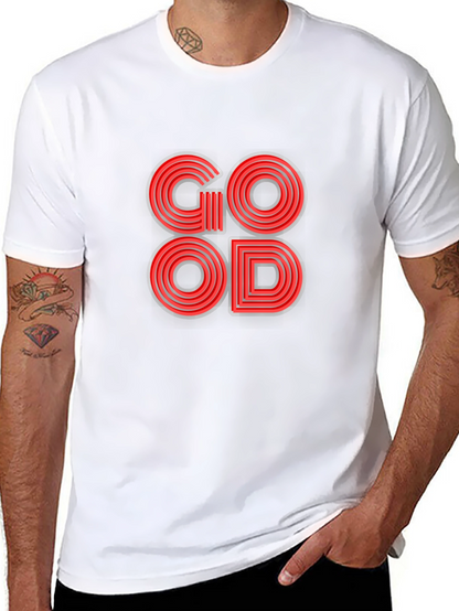 Stylish GOOD Graphic Print T-Shirt - Trendy & Cool