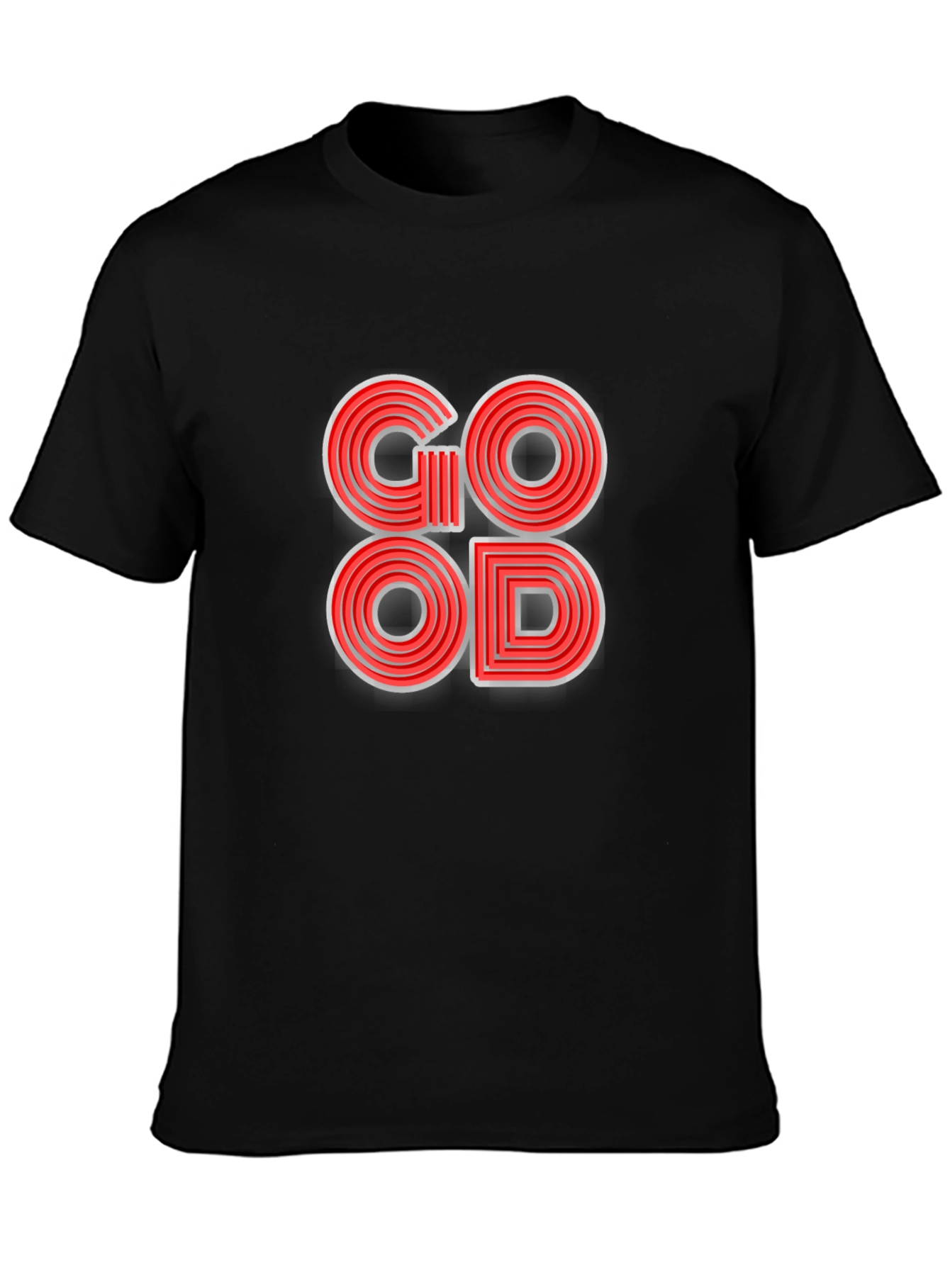 Stylish GOOD Graphic Print T-Shirt - Trendy & Cool