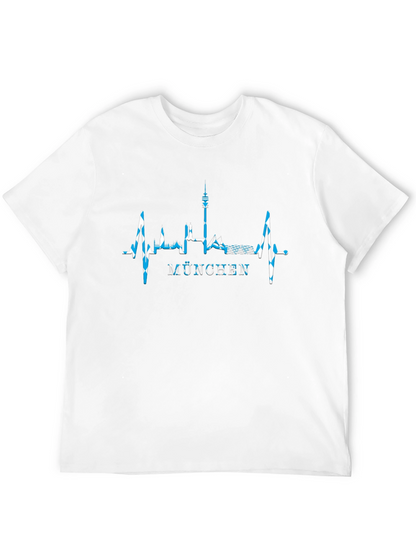 Munich Skyline Heartbeat T-Shirt