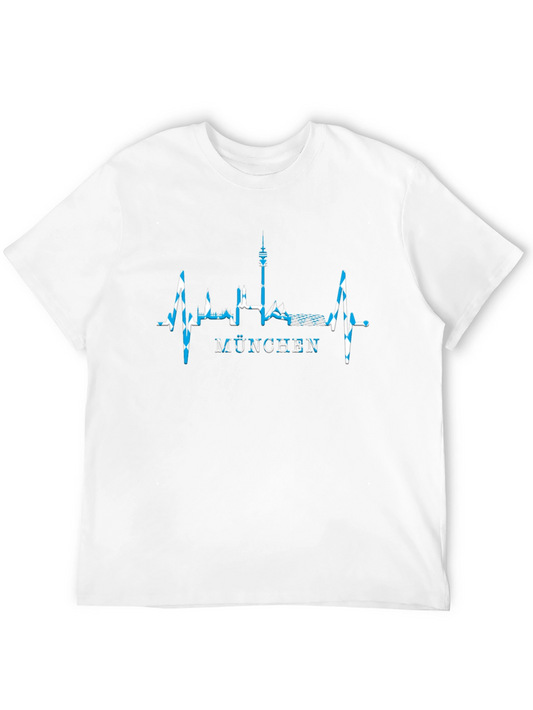 Munich Skyline Heartbeat T-Shirt