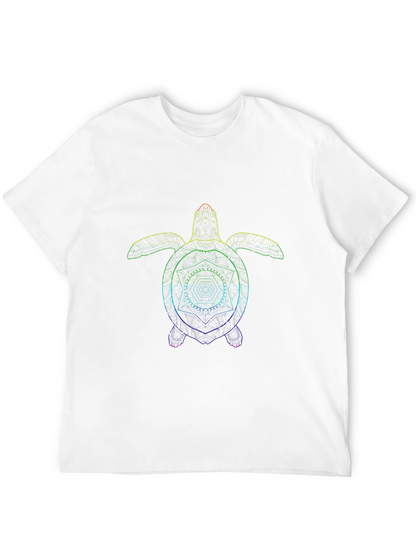 Rainbow Turtle Graphic T-Shirt