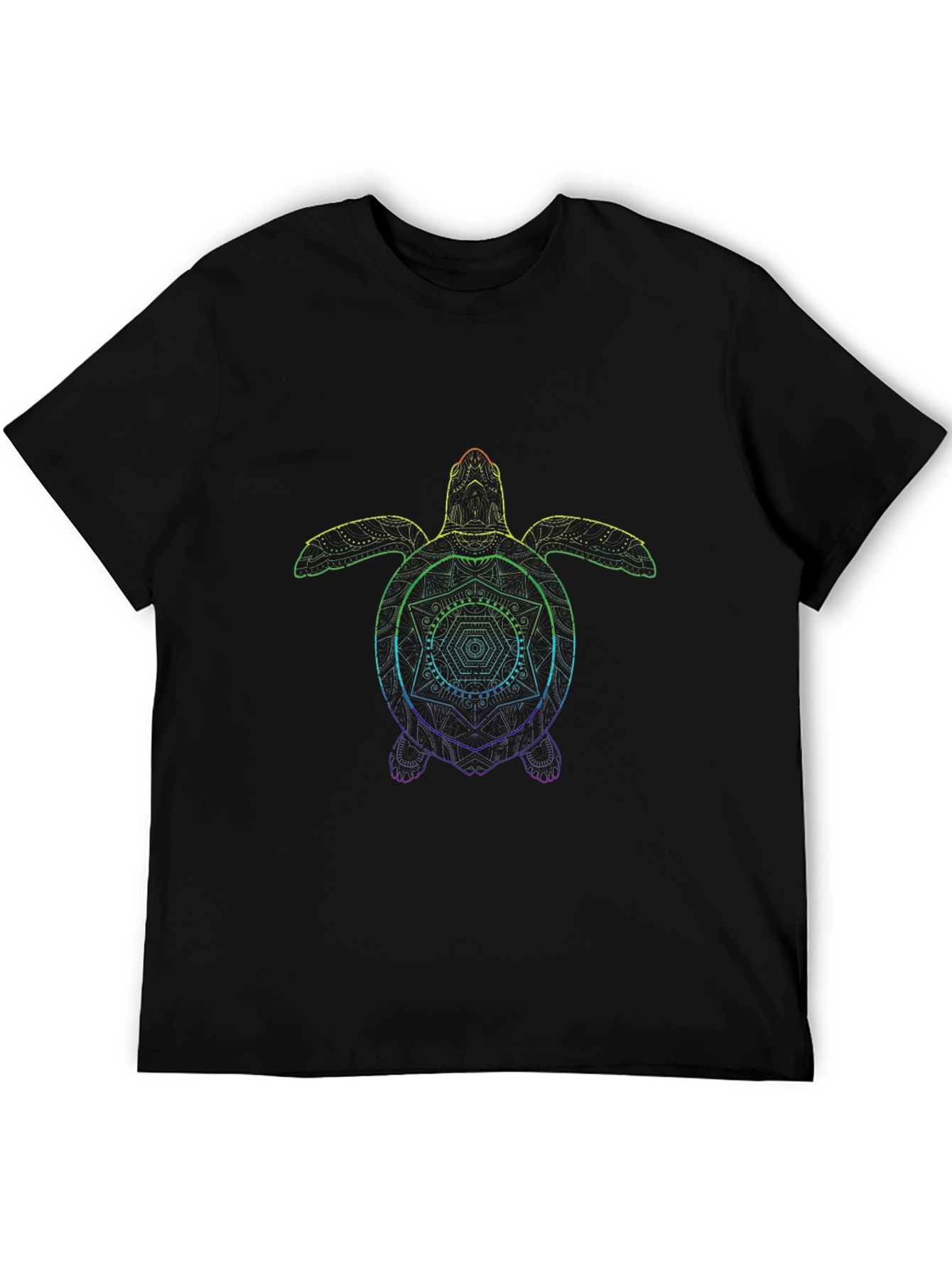 Rainbow Turtle Graphic T-Shirt