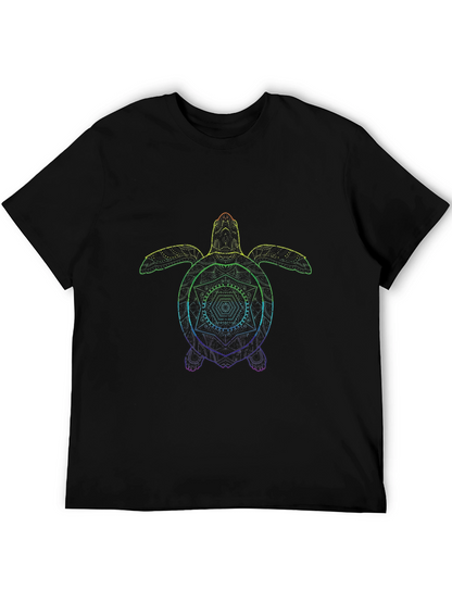 Rainbow Turtle Graphic T-Shirt
