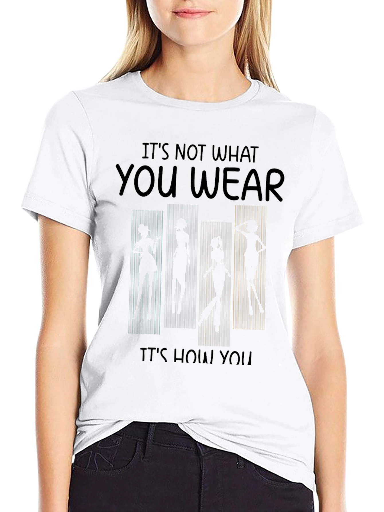 Dance Silhouette Graphic T-Shirt - Fashionable Tee