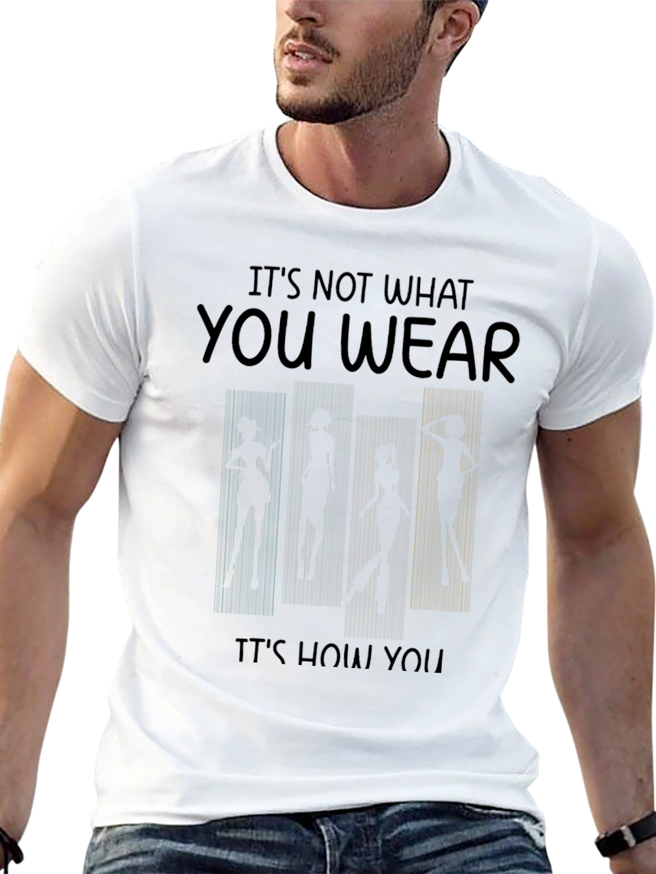Dance Silhouette Graphic T-Shirt - Fashionable Tee