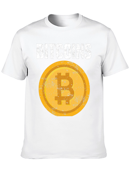 Bitcoin Crypto Tee - Distressed Coin Design