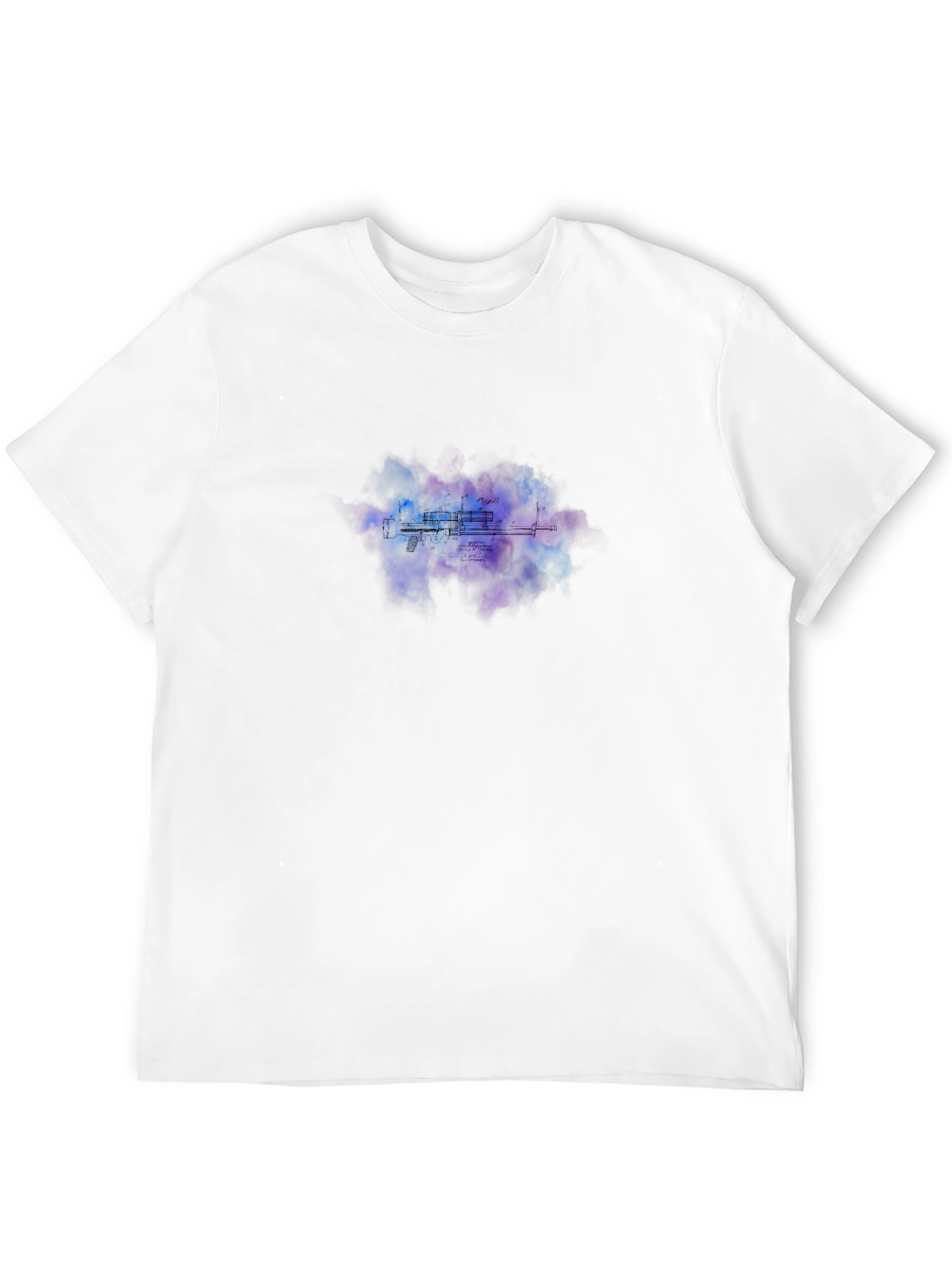 Abstract Urban T-Shirt - Mens Black Crew Neck