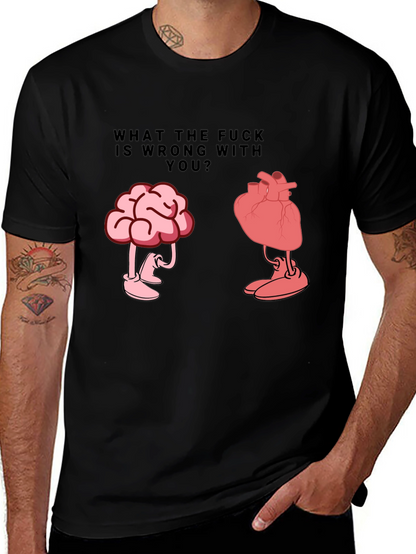 WTF Wrong With You Brain and Heart T-Shirt