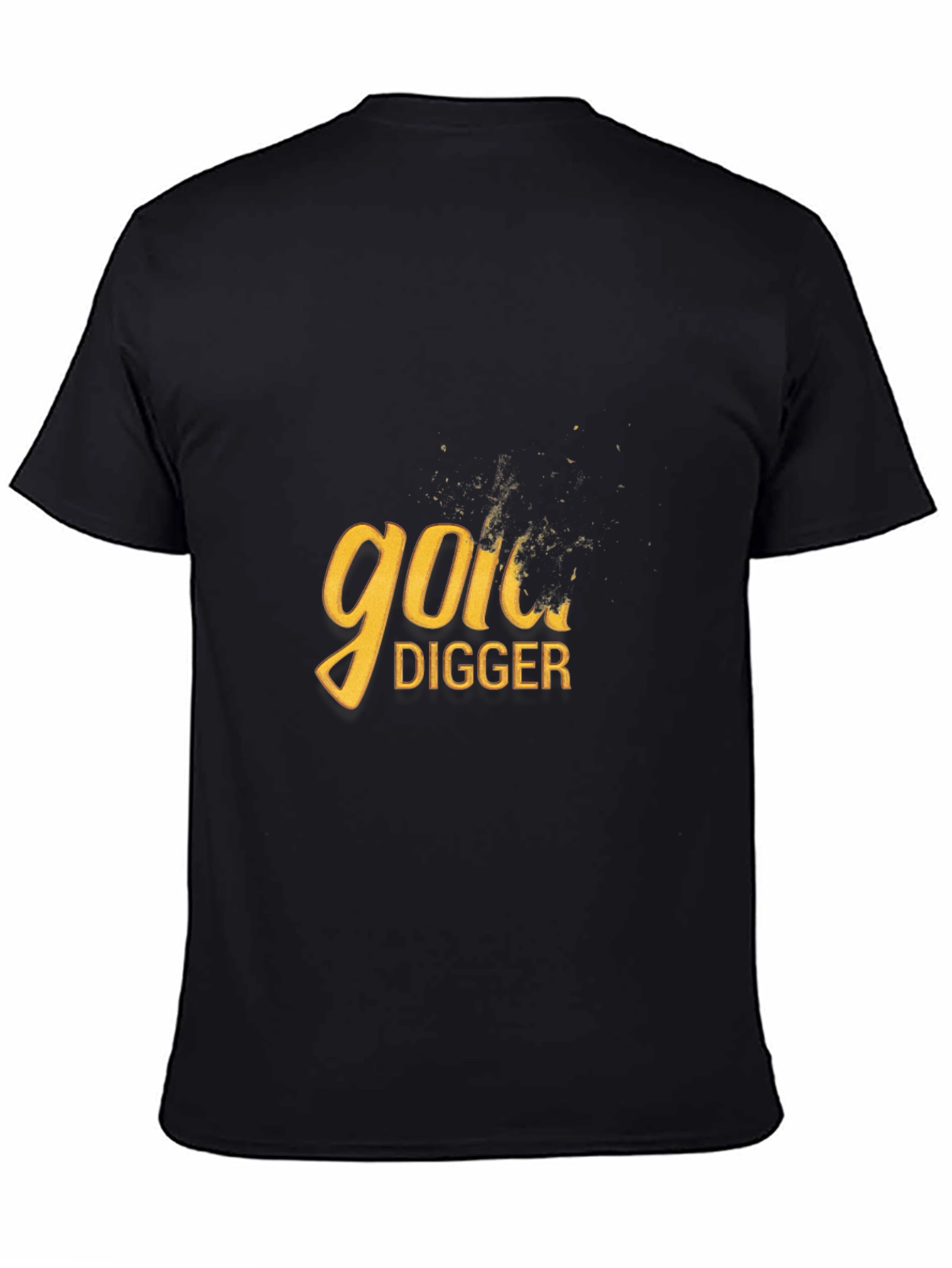 Gold Digger Graphic Tee - Black Cotton Blend