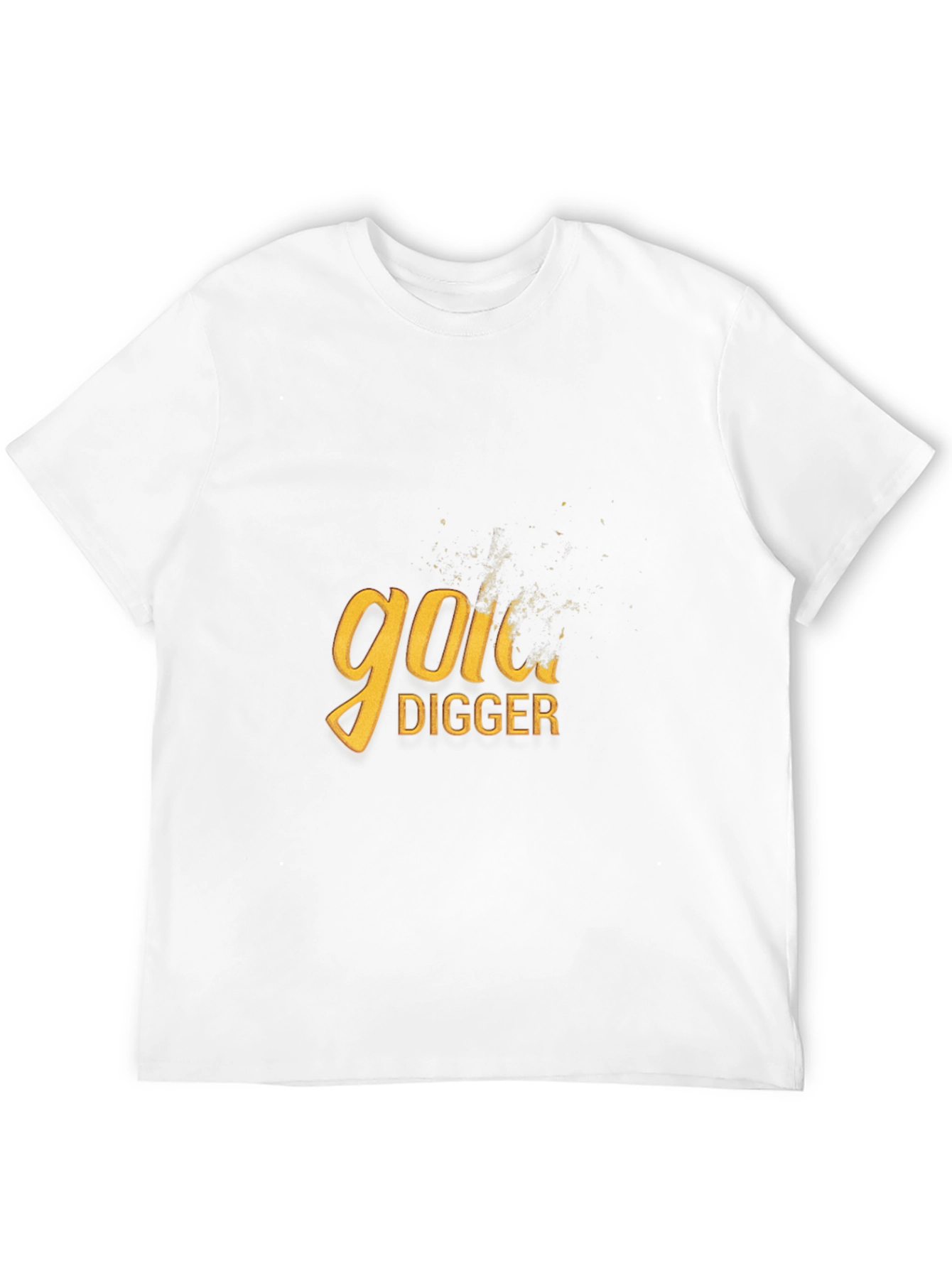Gold Digger Graphic Tee - Black Cotton Blend