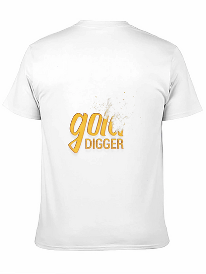 Gold Digger Graphic Tee - Black Cotton Blend