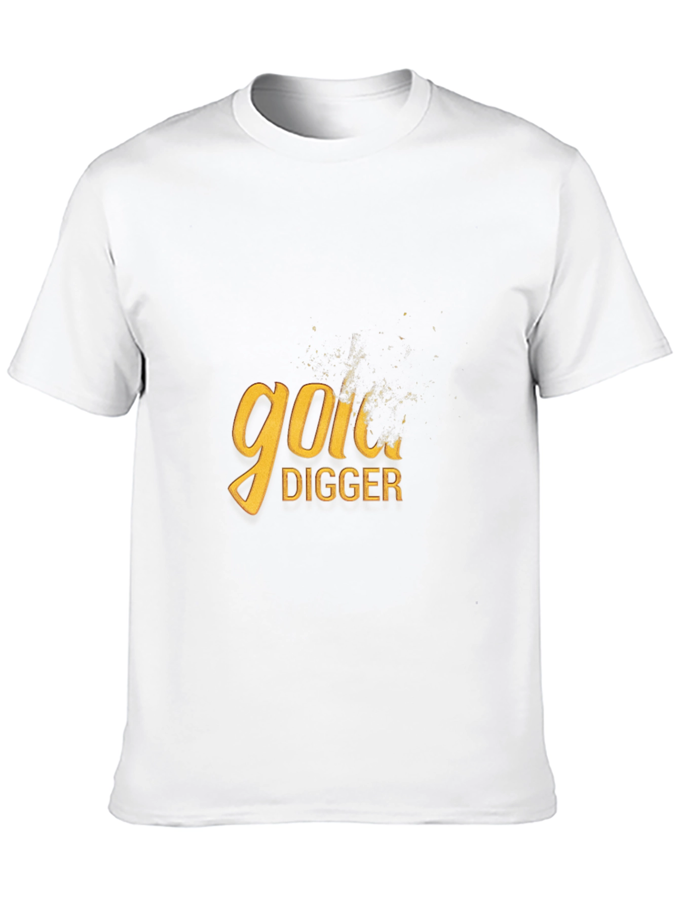 Gold Digger Graphic Tee - Black Cotton Blend