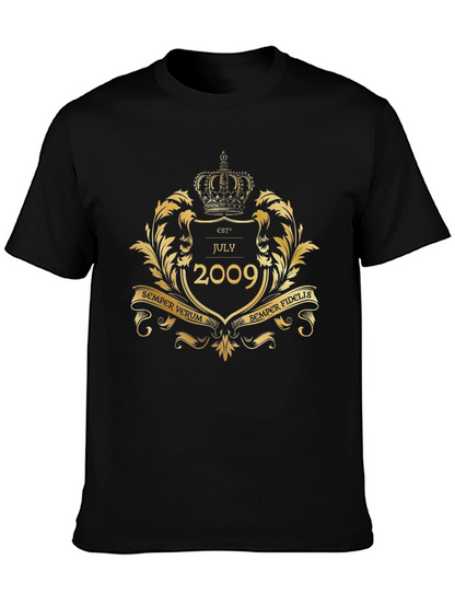 Est July 2009 Black T-Shirt