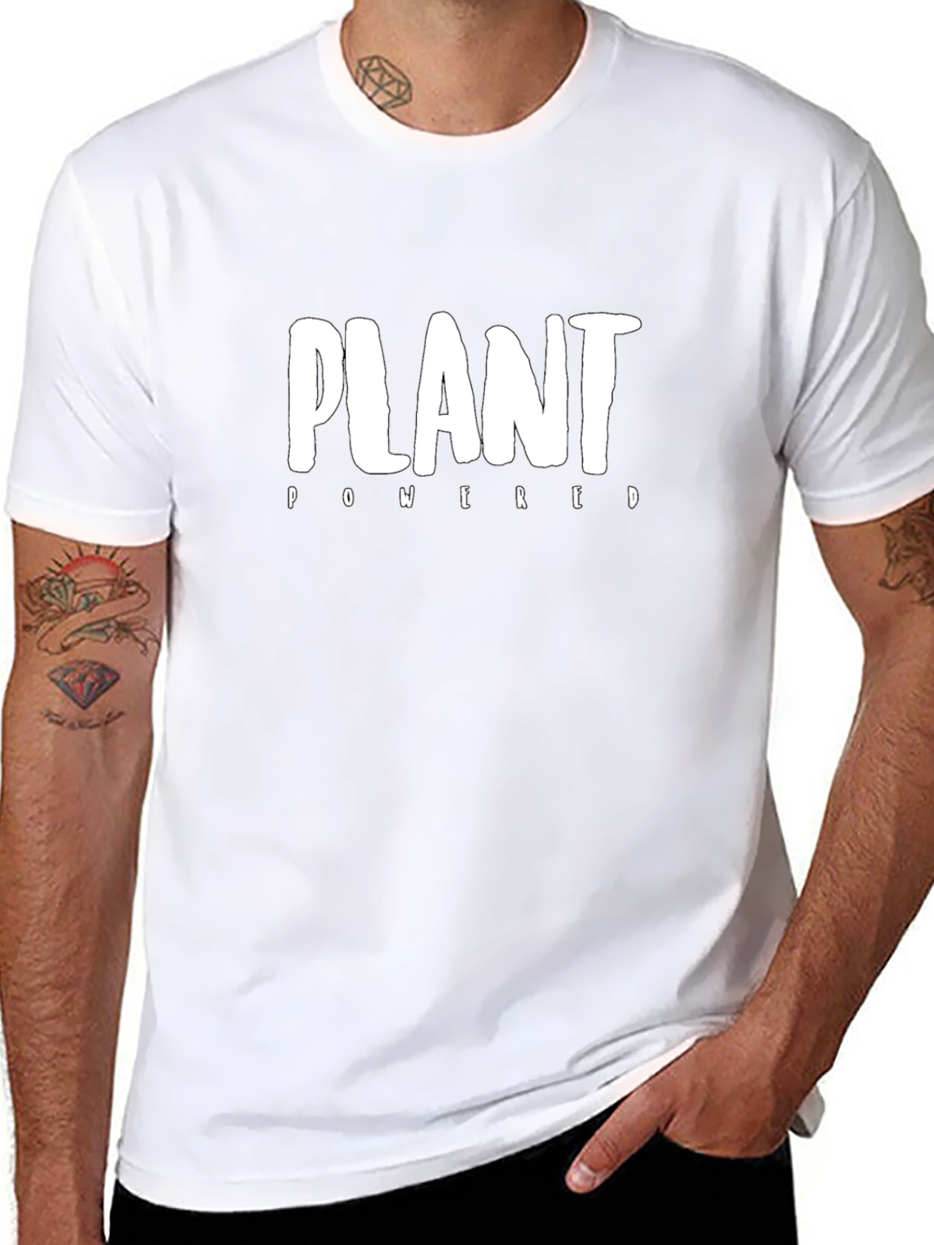 Plant Powered Black T-Shirt