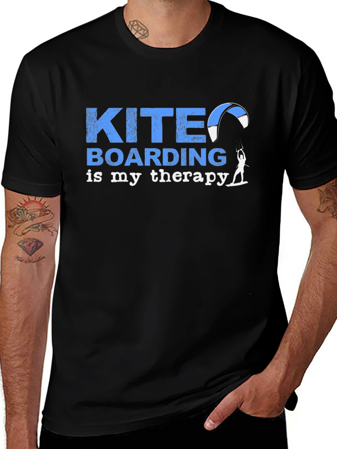 Kiteboarding Therapy T-Shirt: Sporty & Stylish