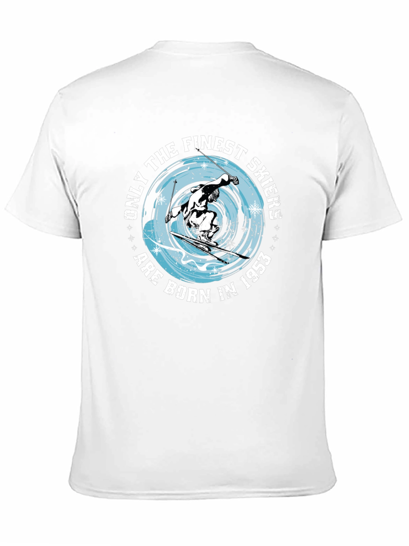 Finest Skiers Born in 1953 Black T-Shirt