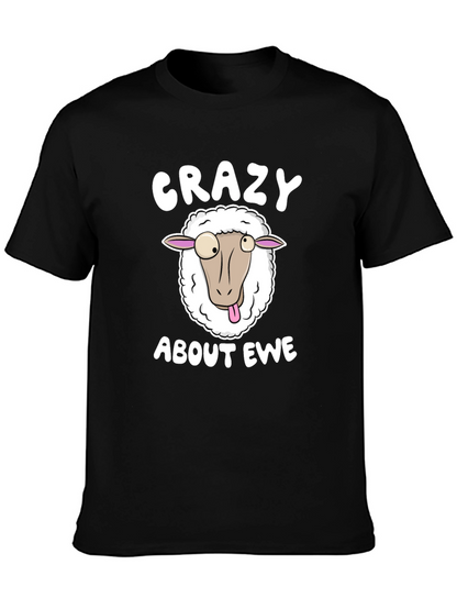 Crazy About Ewe T-Shirt Funny Sheep Tee