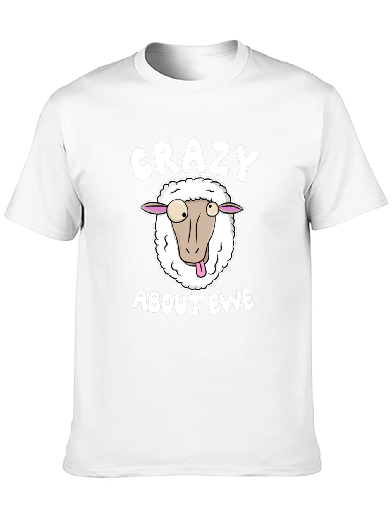 Crazy About Ewe T-Shirt Funny Sheep Tee