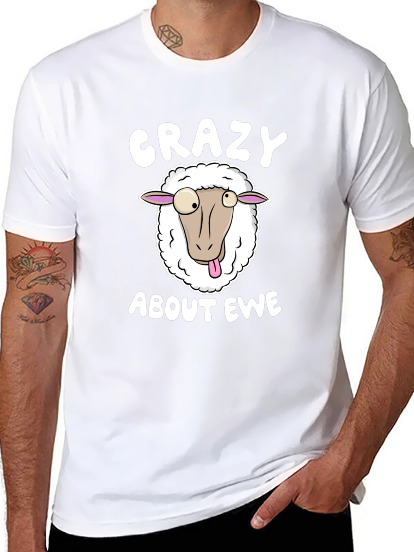 Crazy About Ewe T-Shirt Funny Sheep Tee