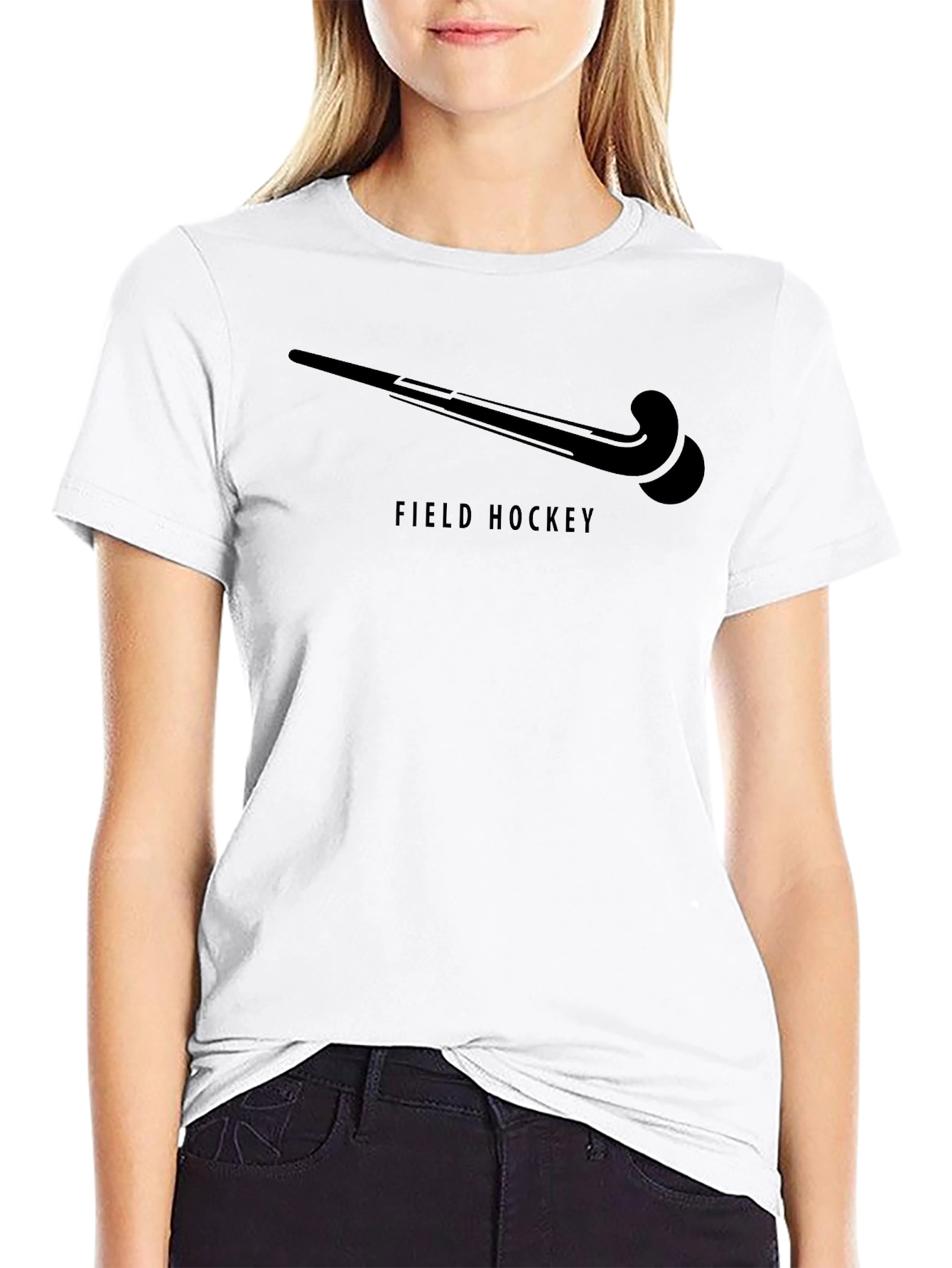 Field Hockey Stick Graphic Tee - Sporty Style