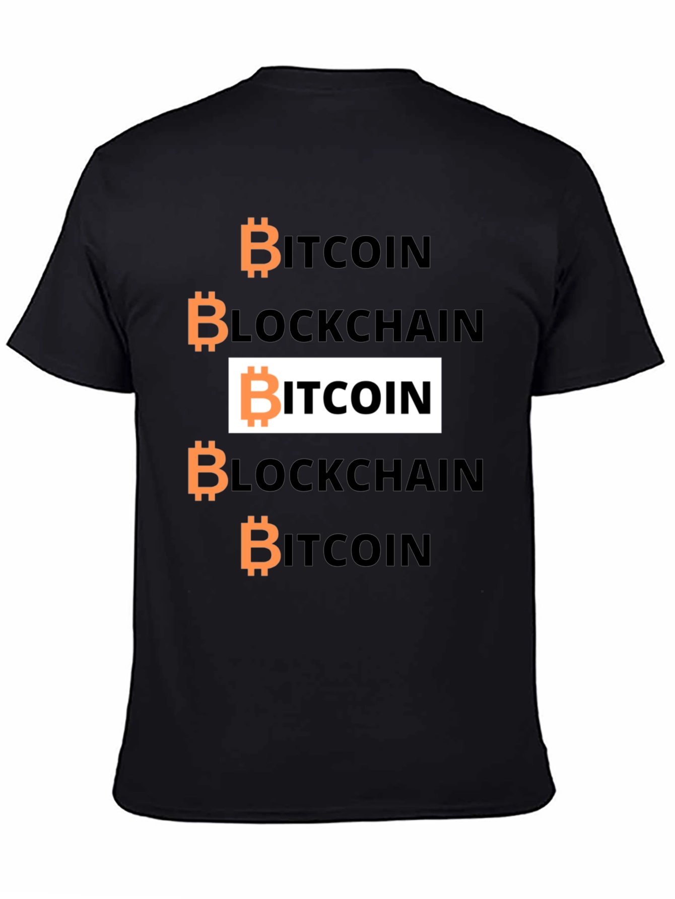 Bitcoin Blockchain Graphic Tee - Crypto Enthusiast Shirt